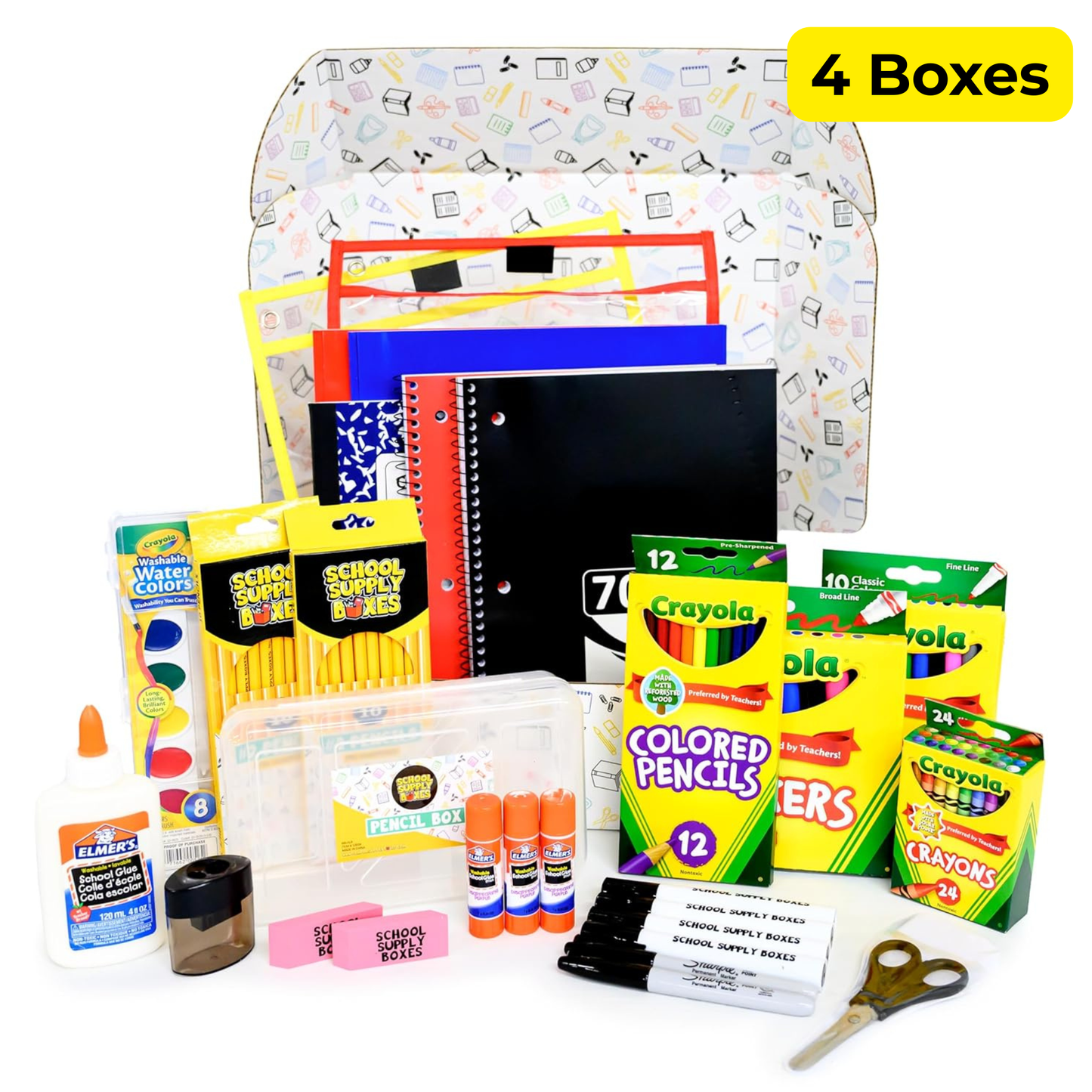 School Supply Boxes | Artistic Bundle | All-in-One School & Art Kit | Box (1), Case (4), Pallet (180)