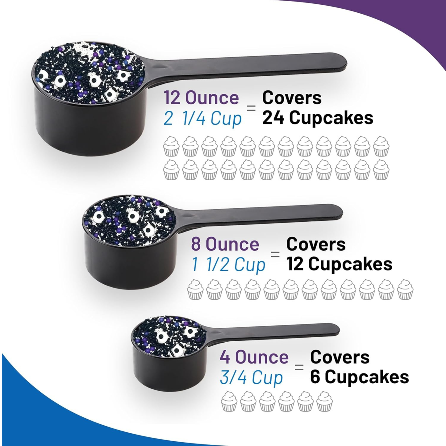 Sprinkle Me This – Eye Got a Bone to Pick Edible Sprinkles – 4, 8 & 12 oz – Halloween Dessert Topping for Cookies, Cupcakes & Cakes