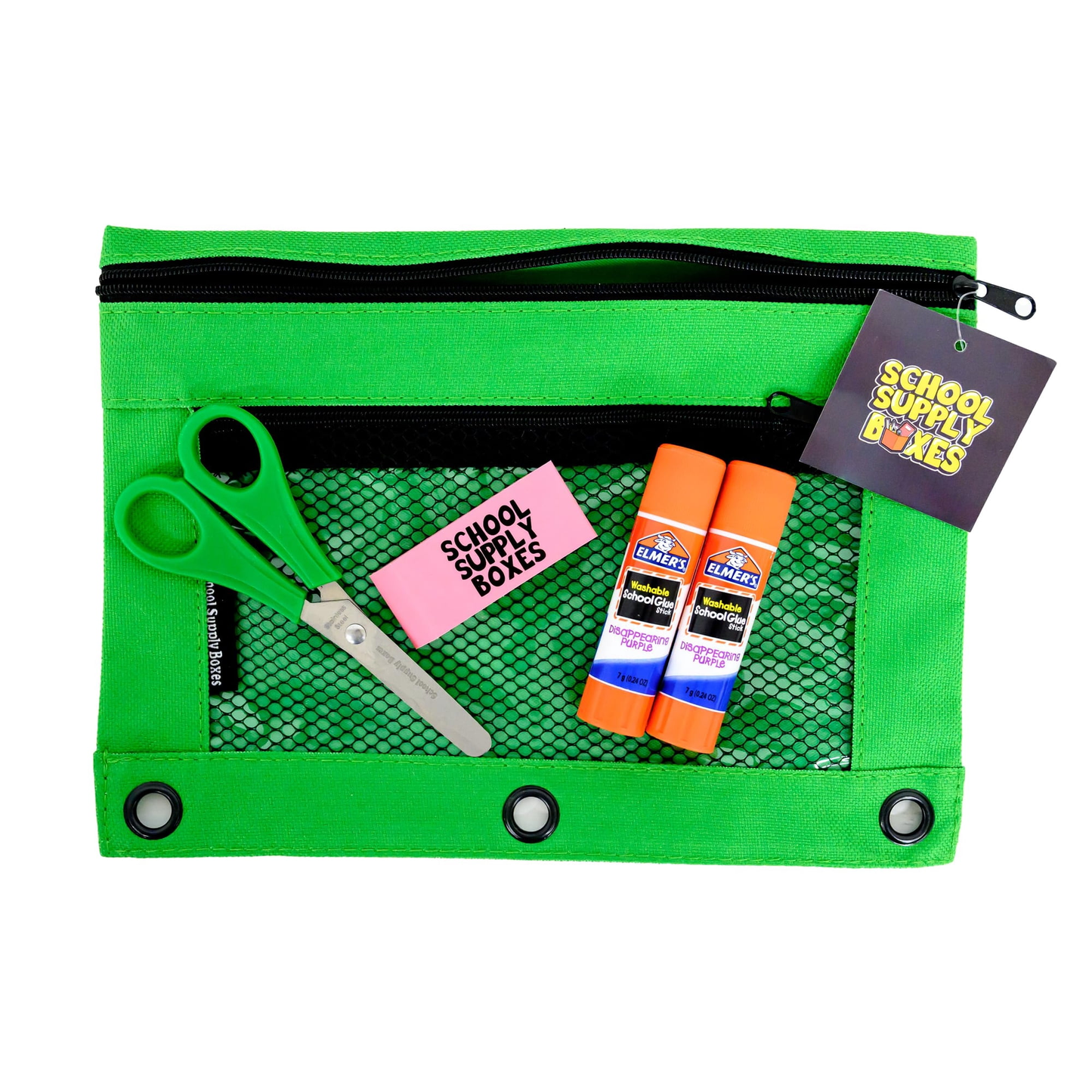 School Supply Boxes | 17" Clear or Black Backpack Bundle for Middle School |  Back to School Bookbag with Supplies | Contains Pencil Pouch, Notebooks, Highlighters, Mechanical Pencils, & More