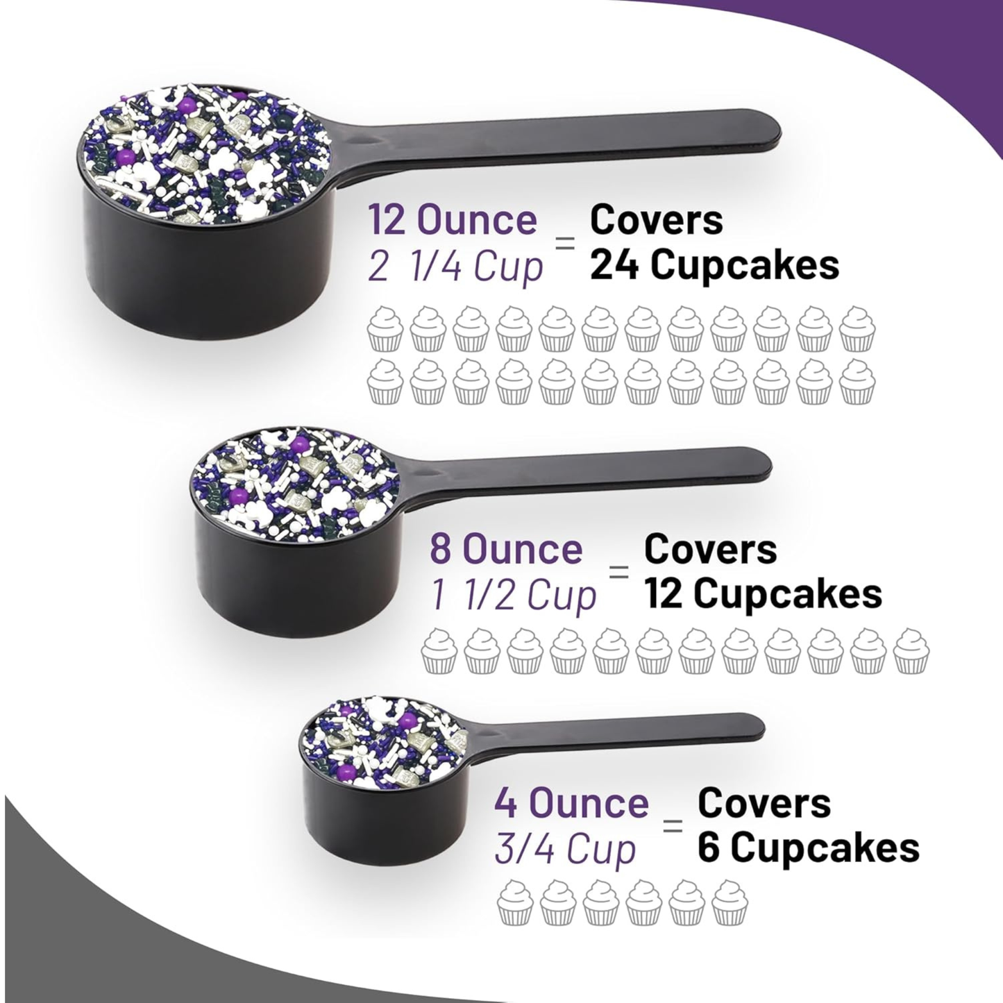 Sprinkle Me This – Delicious & Deadly Graveyard Smash Edible Sprinkles – 4, 8 & 12 oz – Halloween Dessert Topping for Cookies, Cupcakes & Cakes
