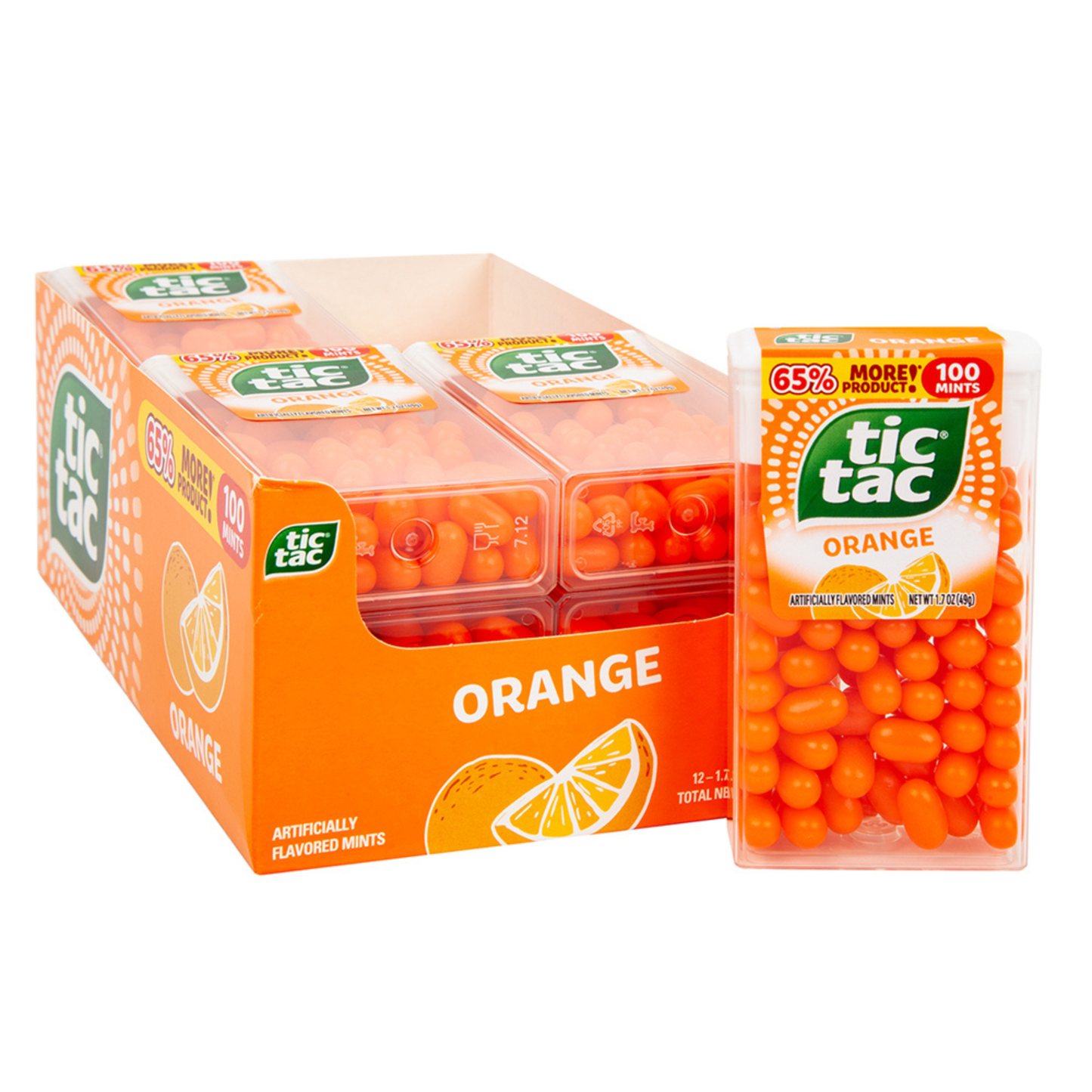 Tic Tac 1.7 oz Mints – Multiple Flavors Available – Wintergreen, Fruit Adventure, Freshmints, Orange, Dragon Fruit & Dr Pepper – 1, 3, or 12 Pack