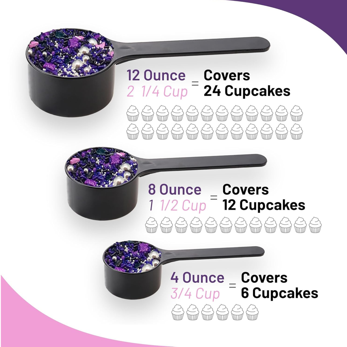 Sprinkle Me This – A Witch’s Brew Edible Sprinkles – 4, 8 & 12 oz – Halloween Dessert Topping for Cookies, Cupcakes & Cakes