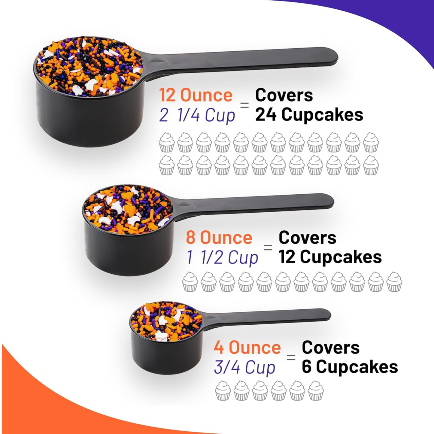 Sprinkle Me This – Haunted Halloween Party Sprinkles – 4, 8 & 12 oz – Halloween Dessert Topping for Cookies, Cupcakes & Cakes