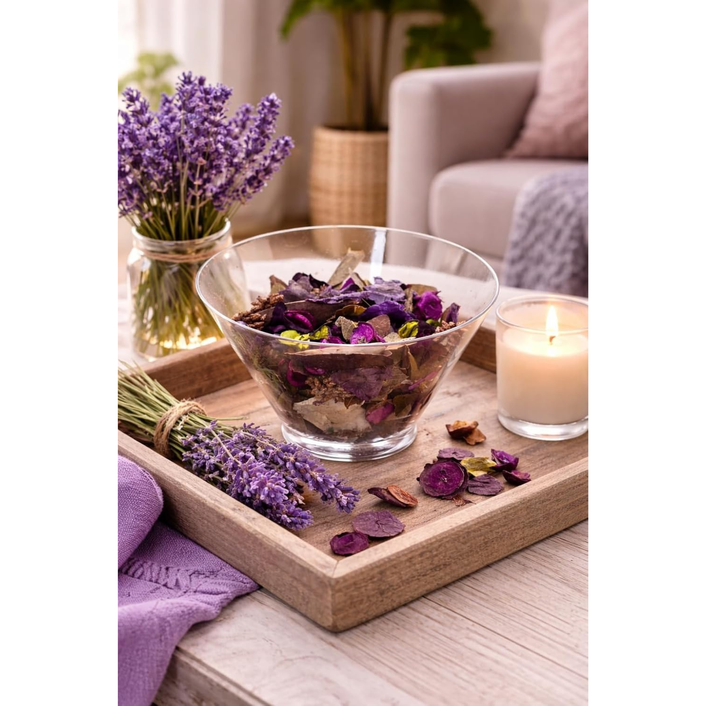 Decorative Potpourri | Spring & Summer Home Fragrance for Baskets & Displays | Lemon Grove, Citrus, Just Peachy, Lavender, Cucumber Melon, Country Apple, Sandalwood & Cinnamon
