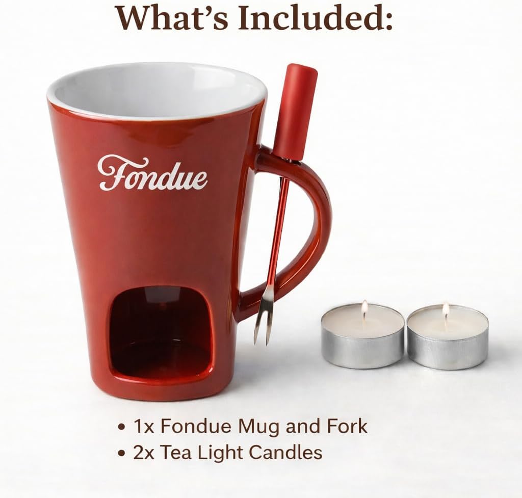 Chocolate Fondue Cups – Easy Melt Milk Chocolate for Dipping & Desserts - Single-Serve Melting Chocolate Cups