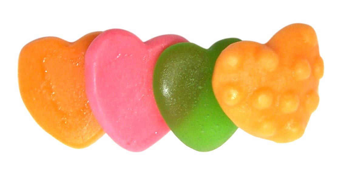 Frankford SpongeBob SquarePants Heart-Shaped Krabby Patties Gummy Candy Tin – 2.54 oz Valentine’s Gift