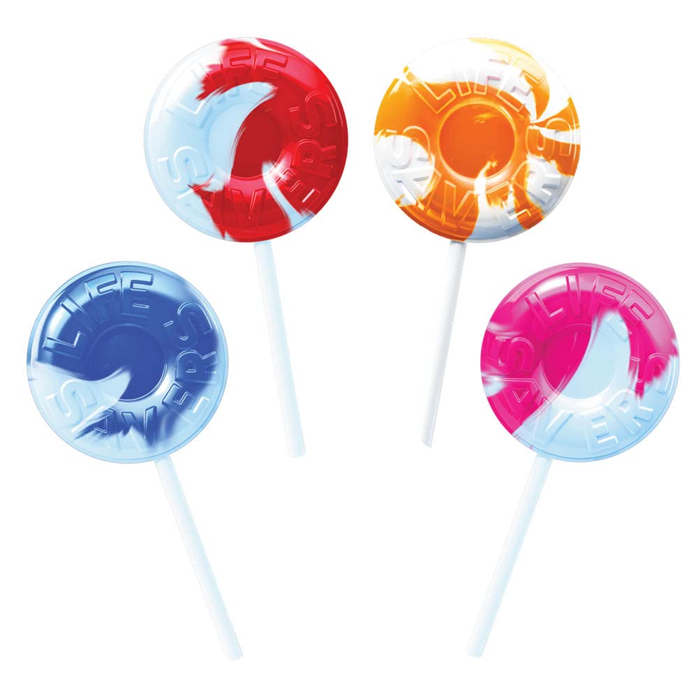 LIFE SAVERS Swirled Lollipops 25 Pops Valentine Exchange – 8.8 oz Fruity with “To/From” Stickers