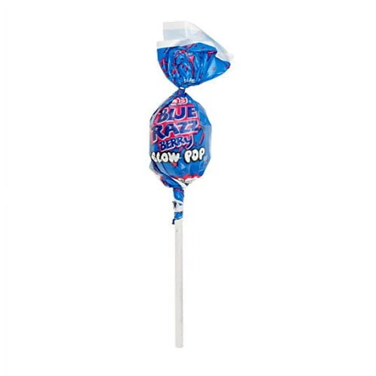 Charms Blue Razz Berry Blow Pops – 11.7 oz Bag – Hard Candy Lollipops with Bubble Gum Center