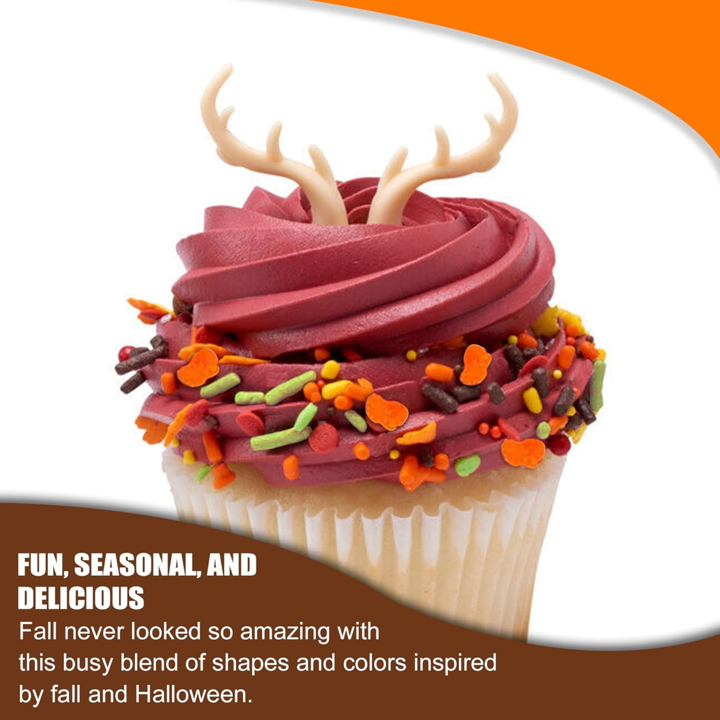 Sprinkle Me This – Pumpkin Decorrette Blend Edible Sprinkles – 4, 8 & 12 oz – Fall Dessert Topping for Cookies, Cupcakes & Cakes