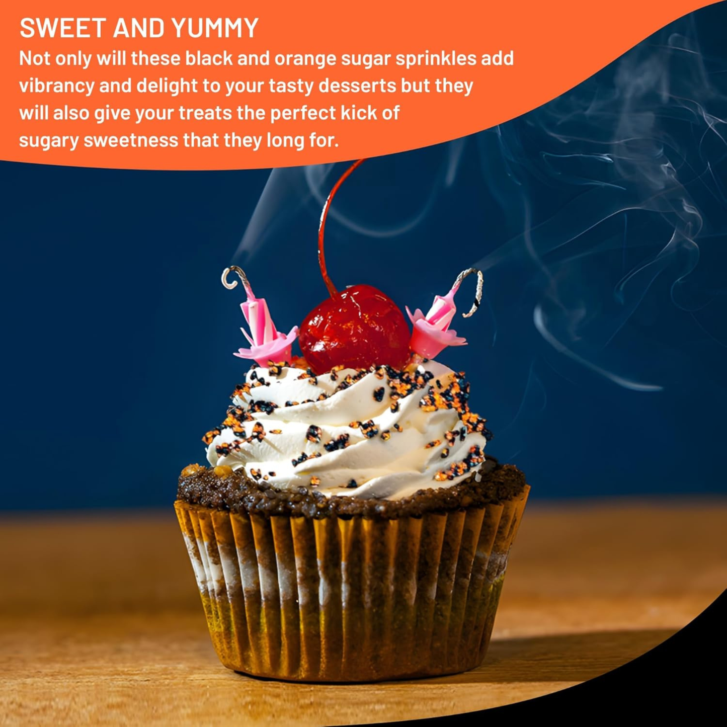 Sprinkle Me This – Jack O’ Lantern Dust Sprinkles – 4, 8 & 12 oz – Halloween Dessert Topping for Cookies, Cupcakes & Cakes