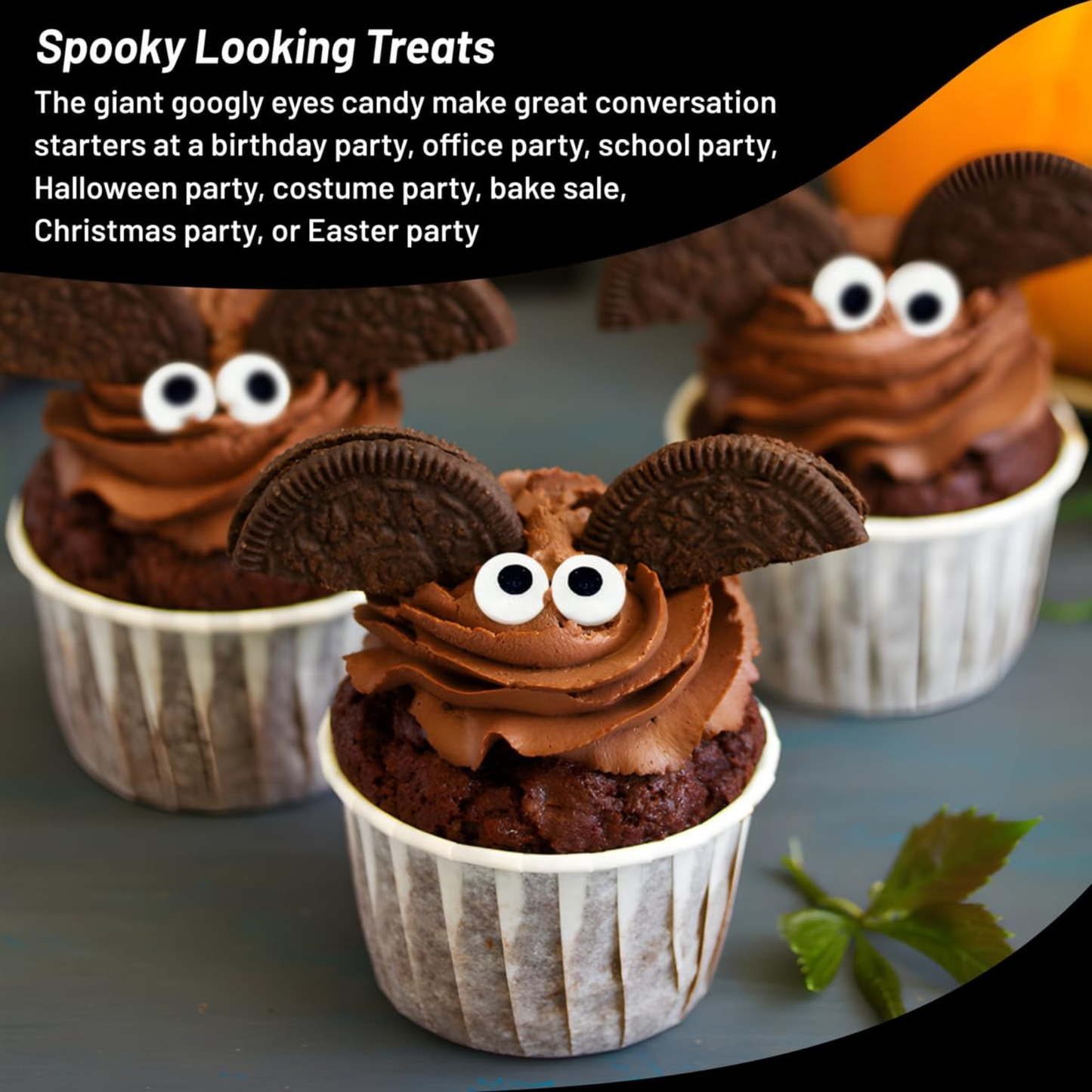 Sprinkle Me This – Large Spooky Eye Toppers – 4, 8 & 12 oz – Halloween Dessert Topping for Cookies, Cupcakes & Cakes