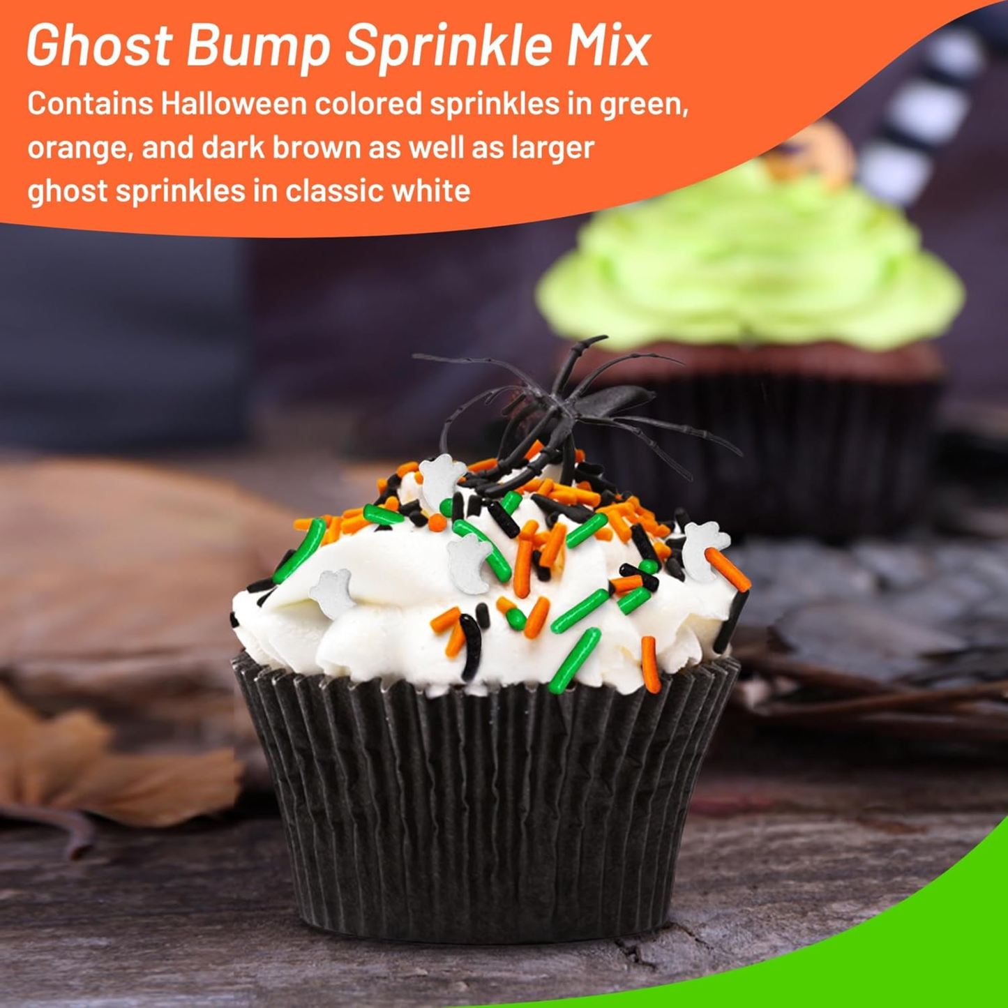 Sprinkle Me This – Ghost Bumps Edible Sprinkles – 4, 8 & 12 oz – Halloween Dessert Topping for Cookies, Cupcakes & Cakes