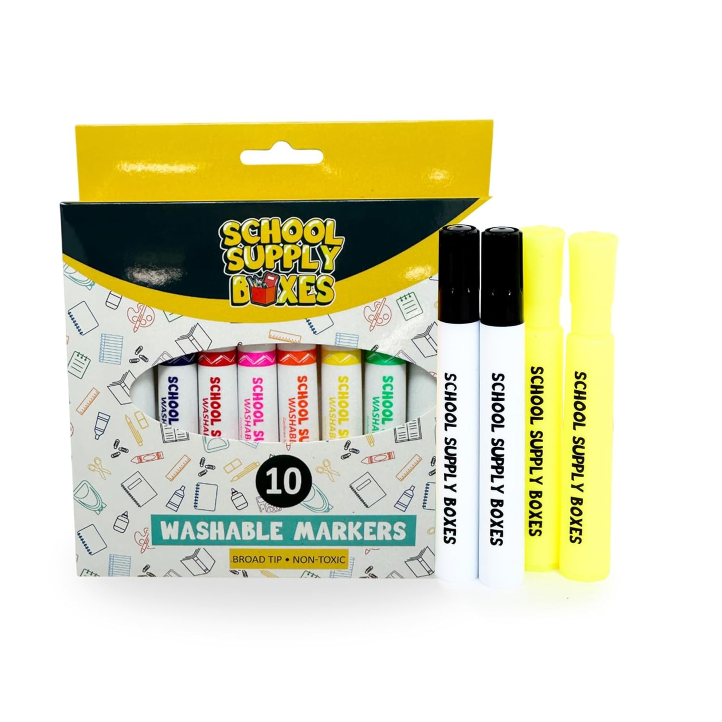 School Supply Boxes | High School Bundle (56 Piece) | House Brand Edition | Available in a Box (1 Unit), a Case (2 Units), and a Pallet (112 Units)