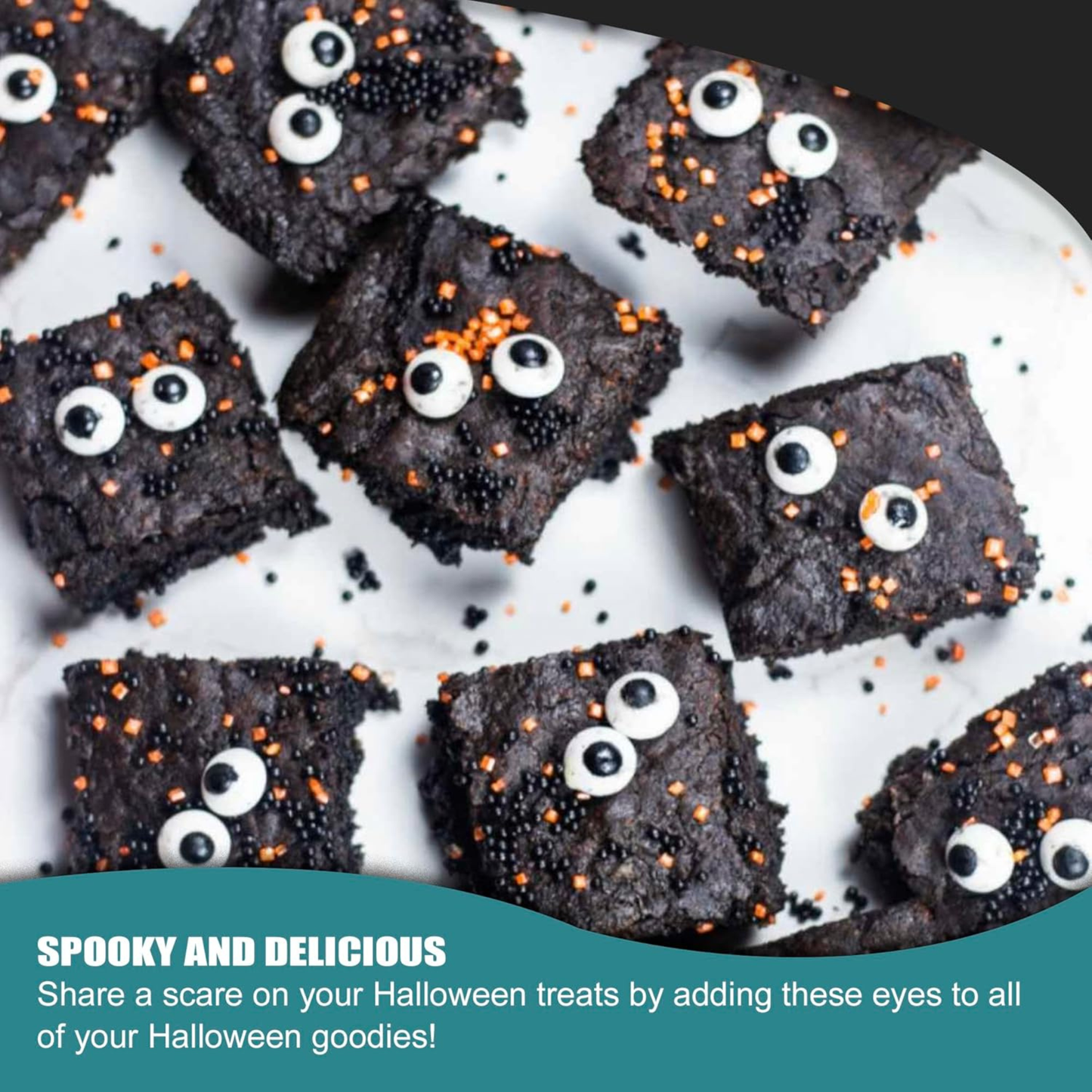 Sprinkle Me This – Small Spooky Eye Toppers – 4, 8 & 12 oz – Halloween Dessert Topping for Cookies, Cupcakes & Cakes