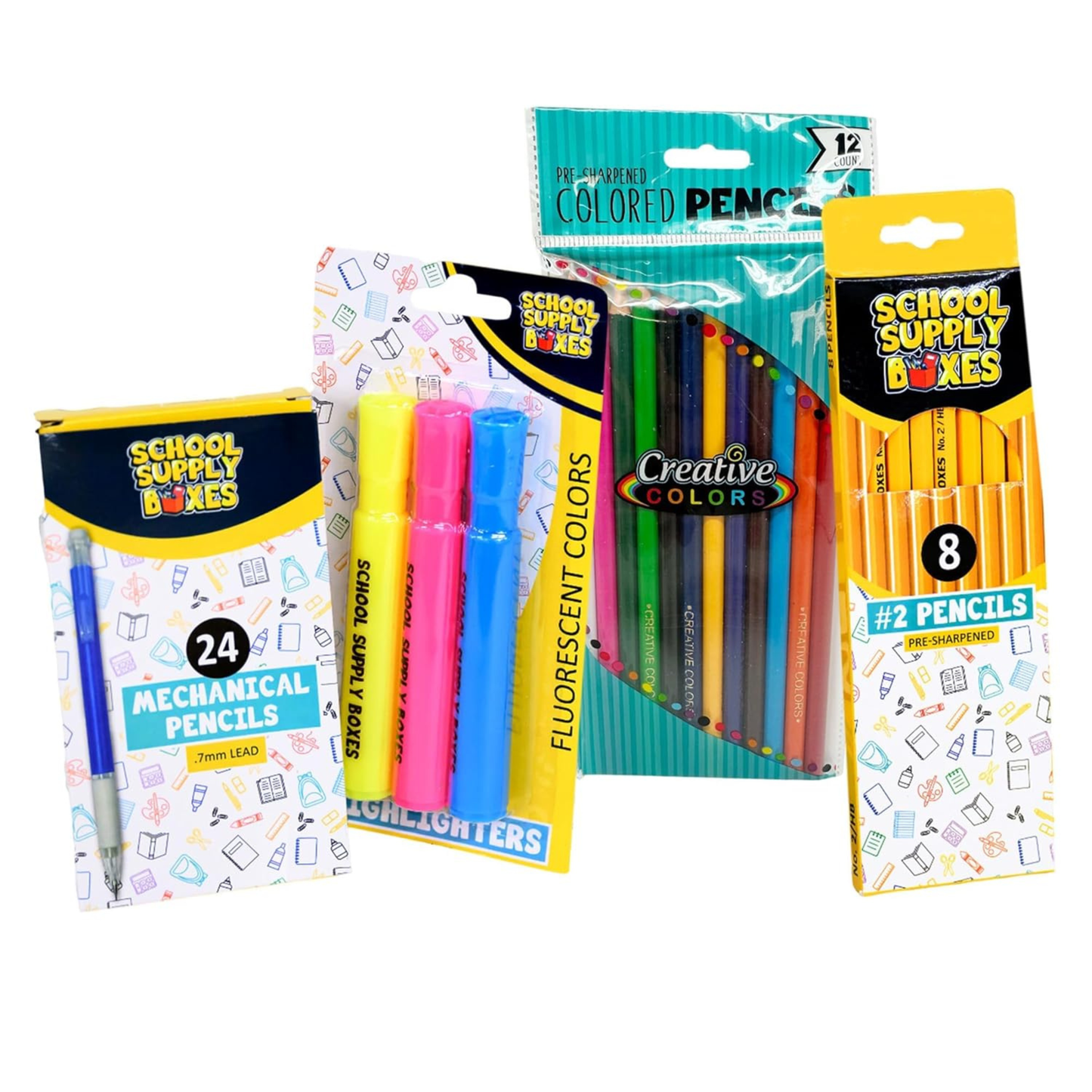 School Supply Boxes | Ultimate High School & College Kit (150 Piece) | House Brand Edition | Available in a Box (1 Unit), a Case (2 Units), and a Pallet (96 Units)