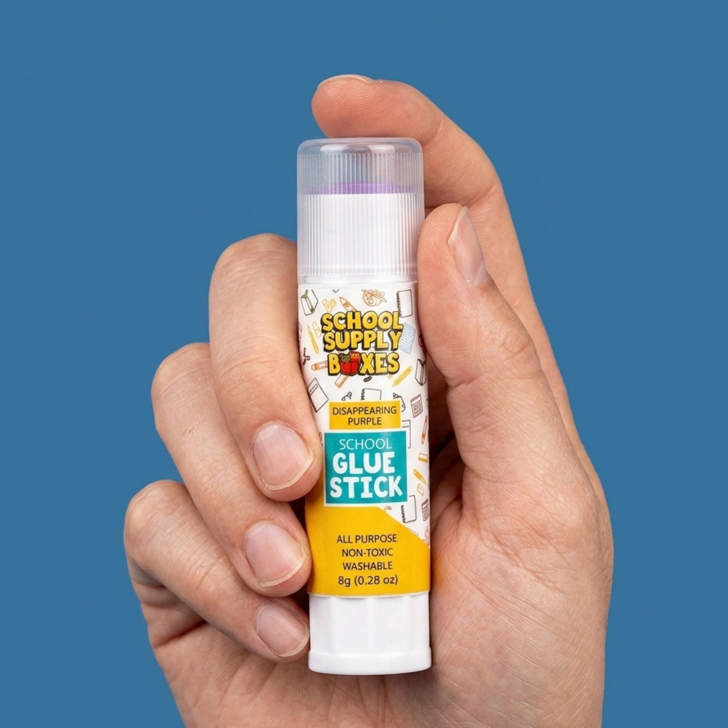 School Supply Boxes | Disappearing Glue Stick | Available in Multiple Pack Sizes | Smooth, Mess-Free, Classroom-Ready Adhesive