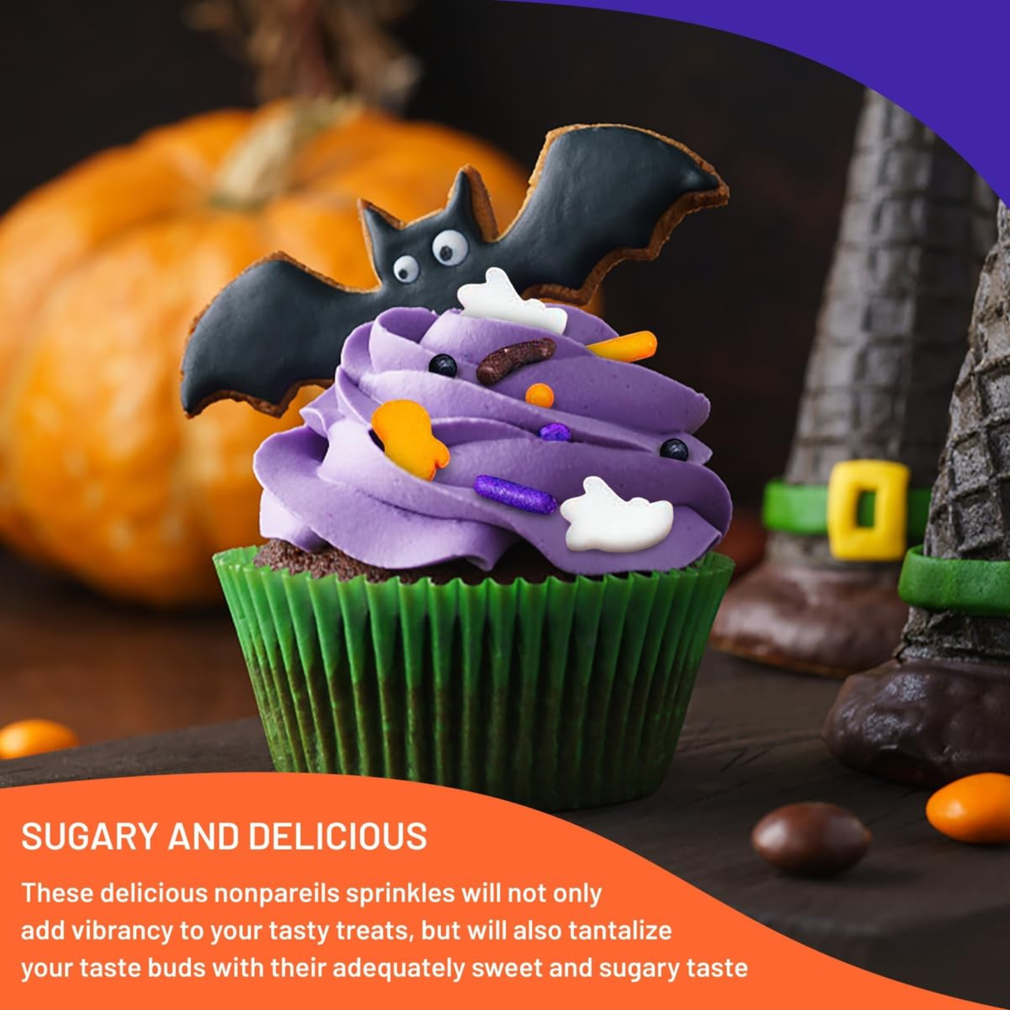 Sprinkle Me This – Haunted Halloween Party Sprinkles – 4, 8 & 12 oz – Halloween Dessert Topping for Cookies, Cupcakes & Cakes