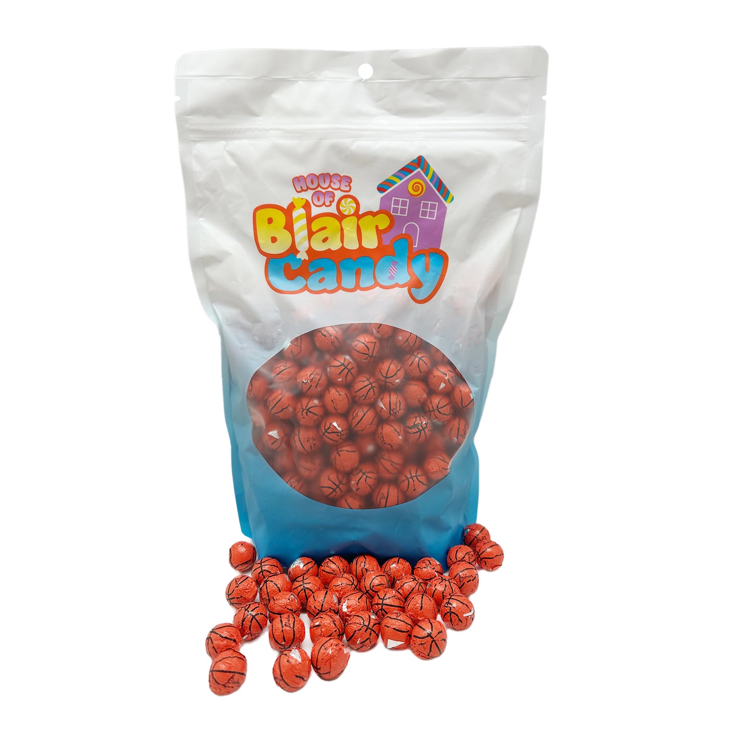 Blair Candy - Individually Wrapped Chocolate Basketballs – Regular Milk Chocolate Candy