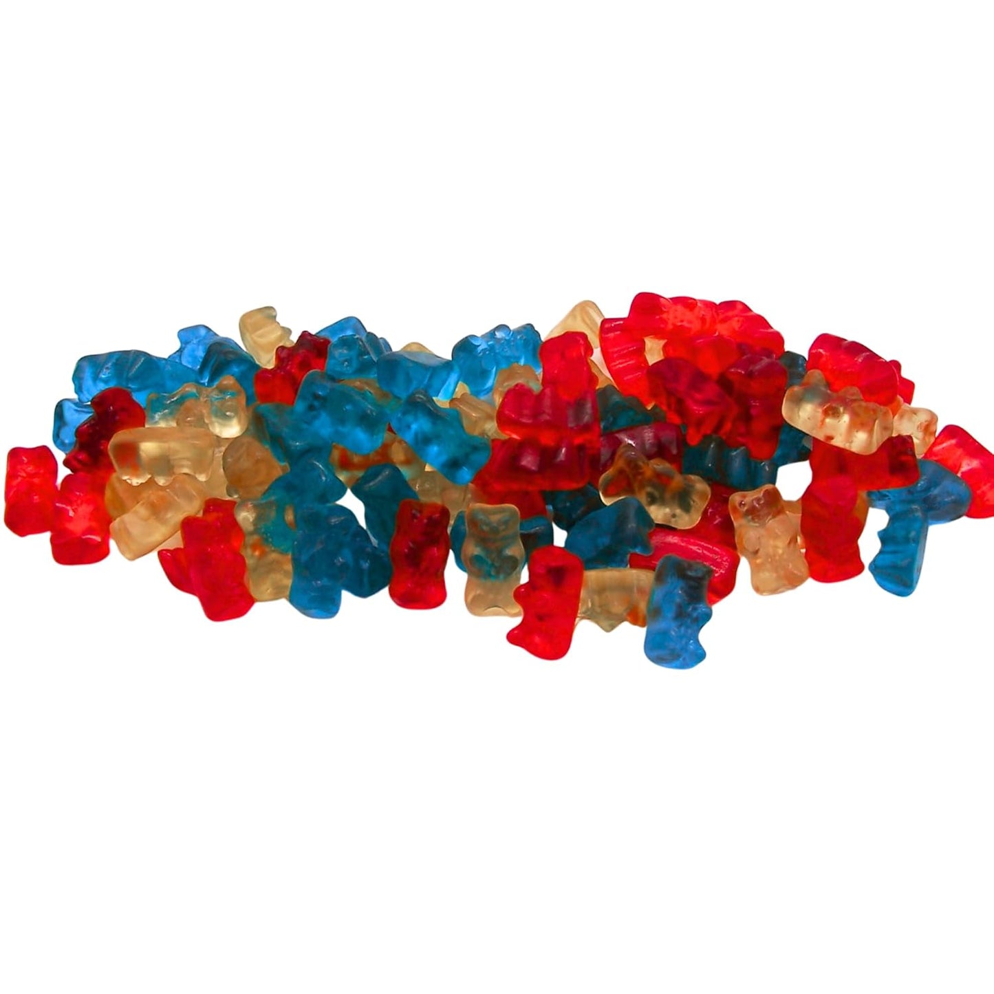 HARIBO Goldbears Red, White & Blue Gummy Candy 4 oz Bags | Cherry, Pineapple & Blue Raspberry | 1, 3, 6 & 12 Pack Options