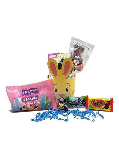 Easter Bunny Basket w/Classic Treats - Easter Bundle for Boys & Girls