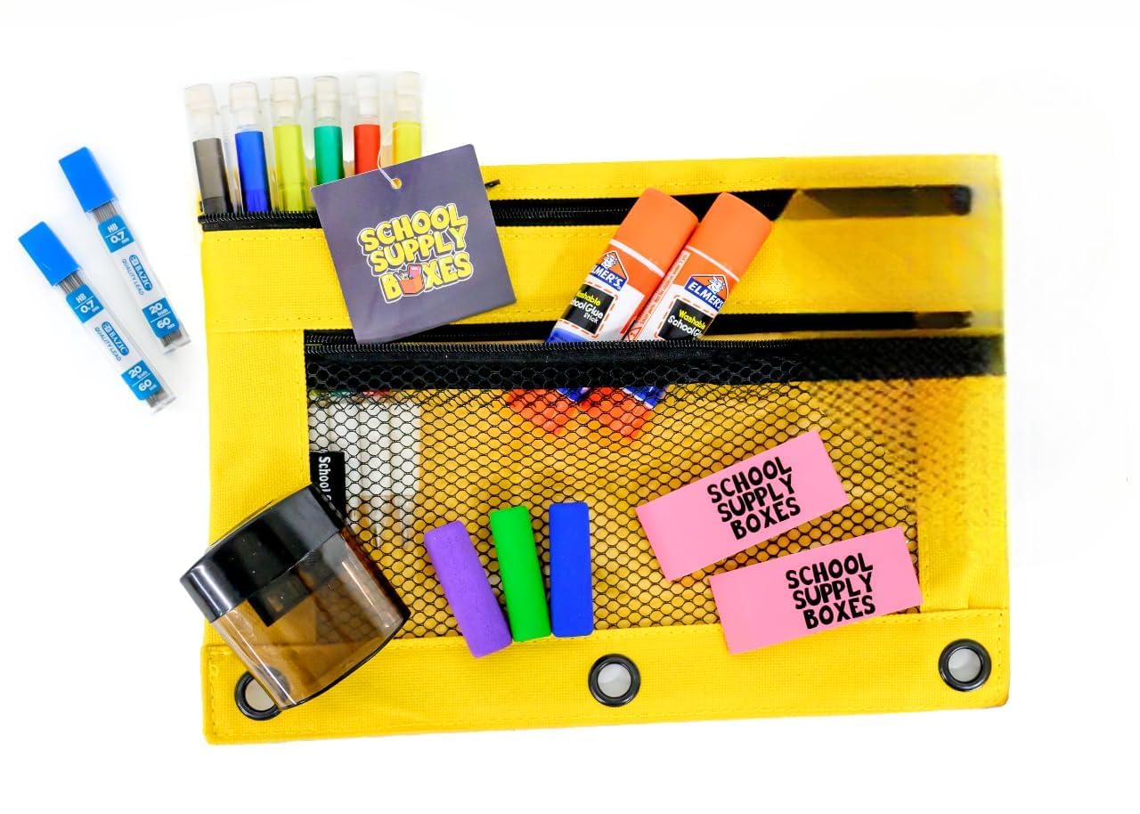 School Supply Boxes | Elementary School Bundle | Back To School Essentials Kit for Students & Teachers | Box (1), Case (4), Pallet (180)