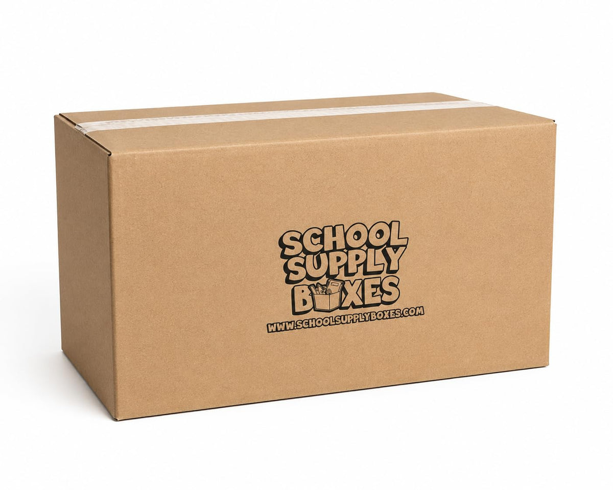 School Supply Boxes | Grades K–5 Back to School Kit (94 Piece) | House Brand Edition | Available in a Box (1 Unit), a Case (4 Units), and a Pallet (180 Units)