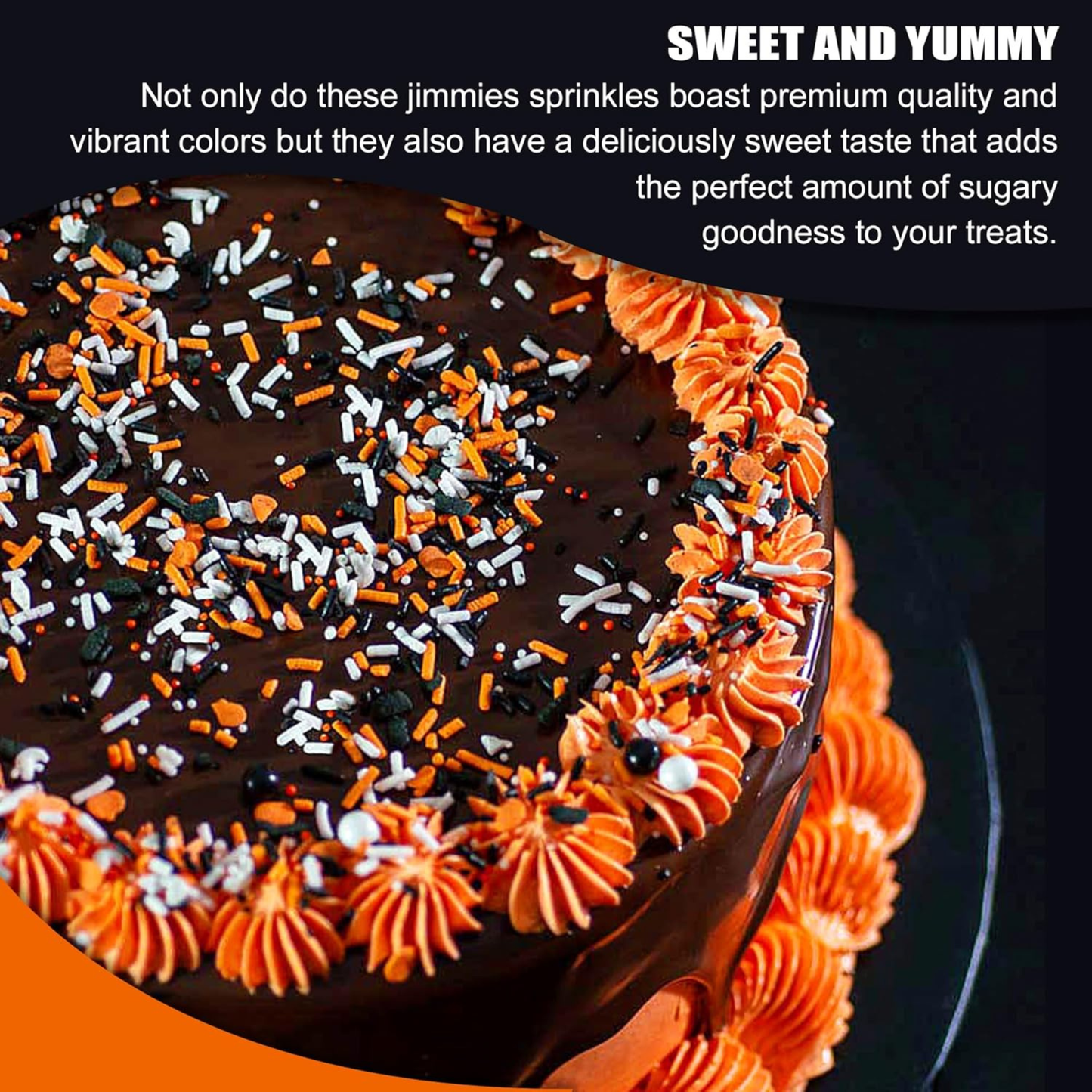 Sprinkle Me This – Shades of the Night Sprinkle Mix Halloween Jimmies – 4, 8 & 12 oz – Halloween Dessert Topping for Cookies, Cupcakes & Cakes