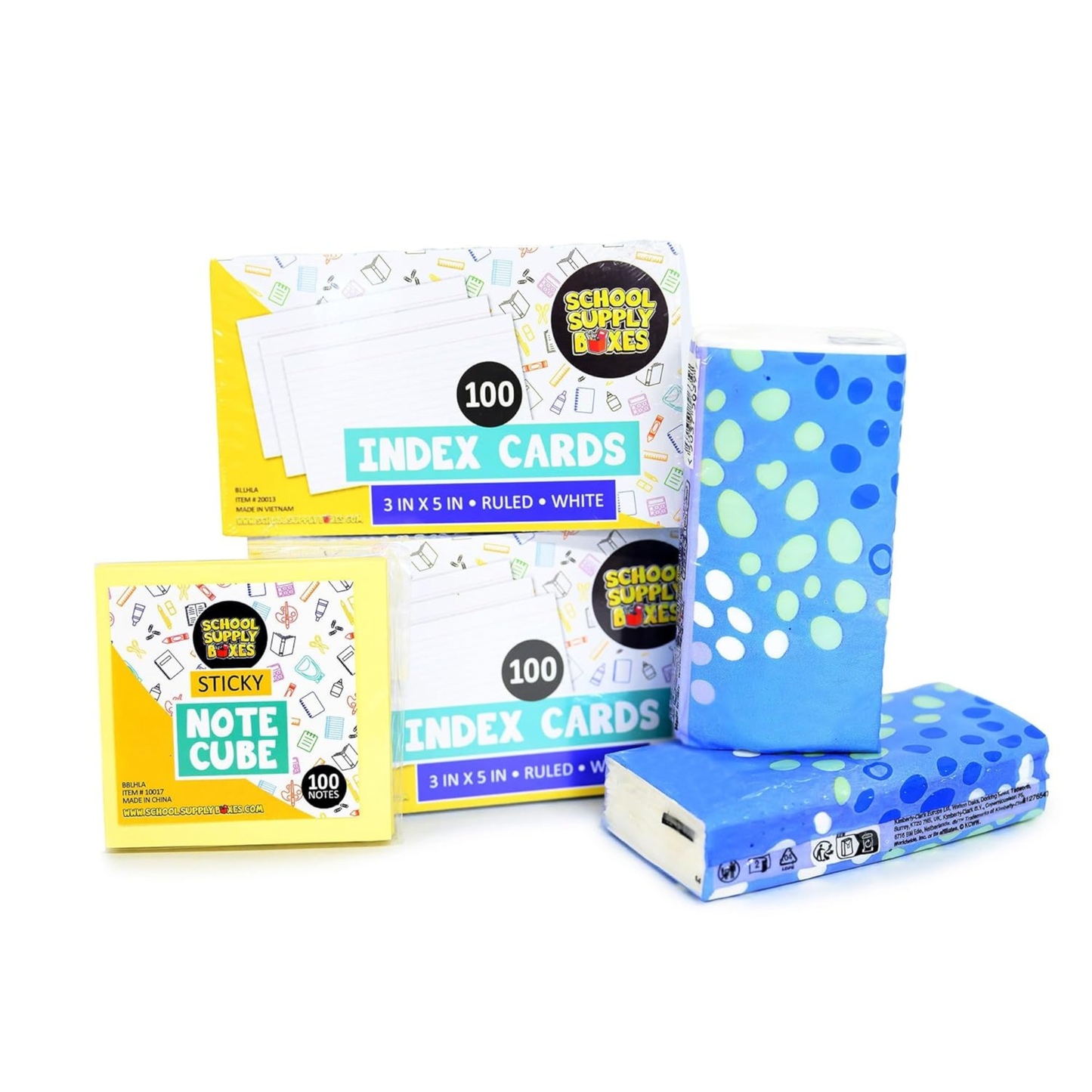 School Supply Boxes | High School Bundle (56 Piece) | House Brand Edition | Available in a Box (1 Unit), a Case (2 Units), and a Pallet (112 Units)