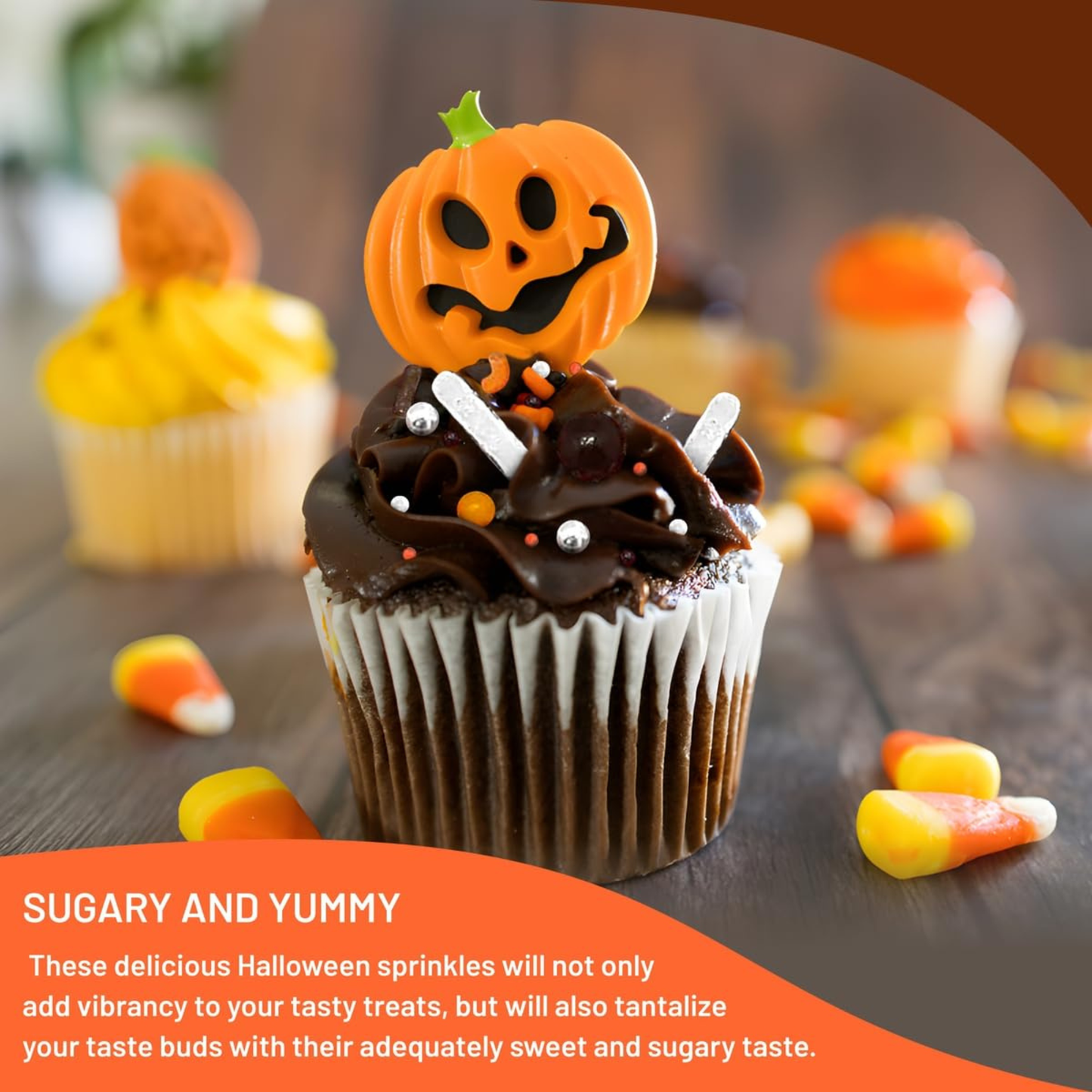 Sprinkle Me This – Halloween Party Sprinkle Mix – 4, 8 & 12 oz – Halloween Dessert Topping for Cookies, Cupcakes & Cakes
