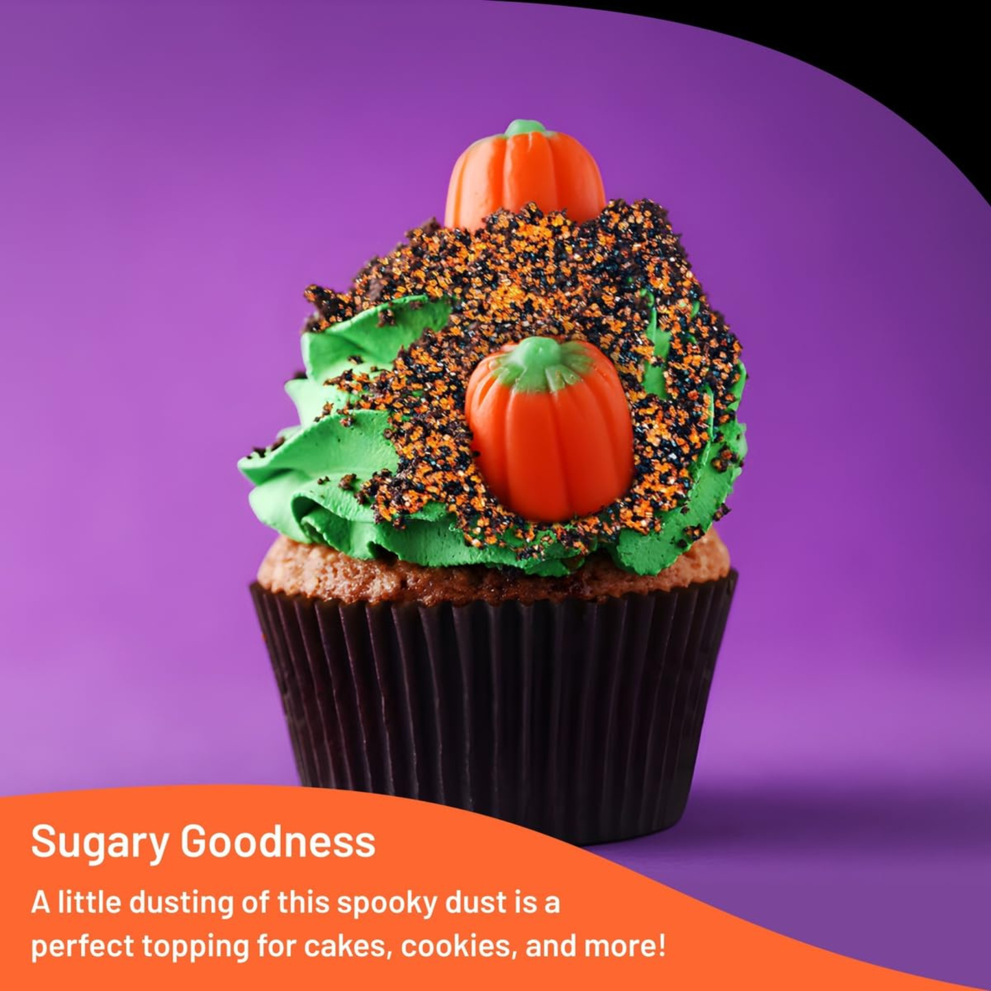 Sprinkle Me This – Jack O’ Lantern Dust Sprinkles – 4, 8 & 12 oz – Halloween Dessert Topping for Cookies, Cupcakes & Cakes