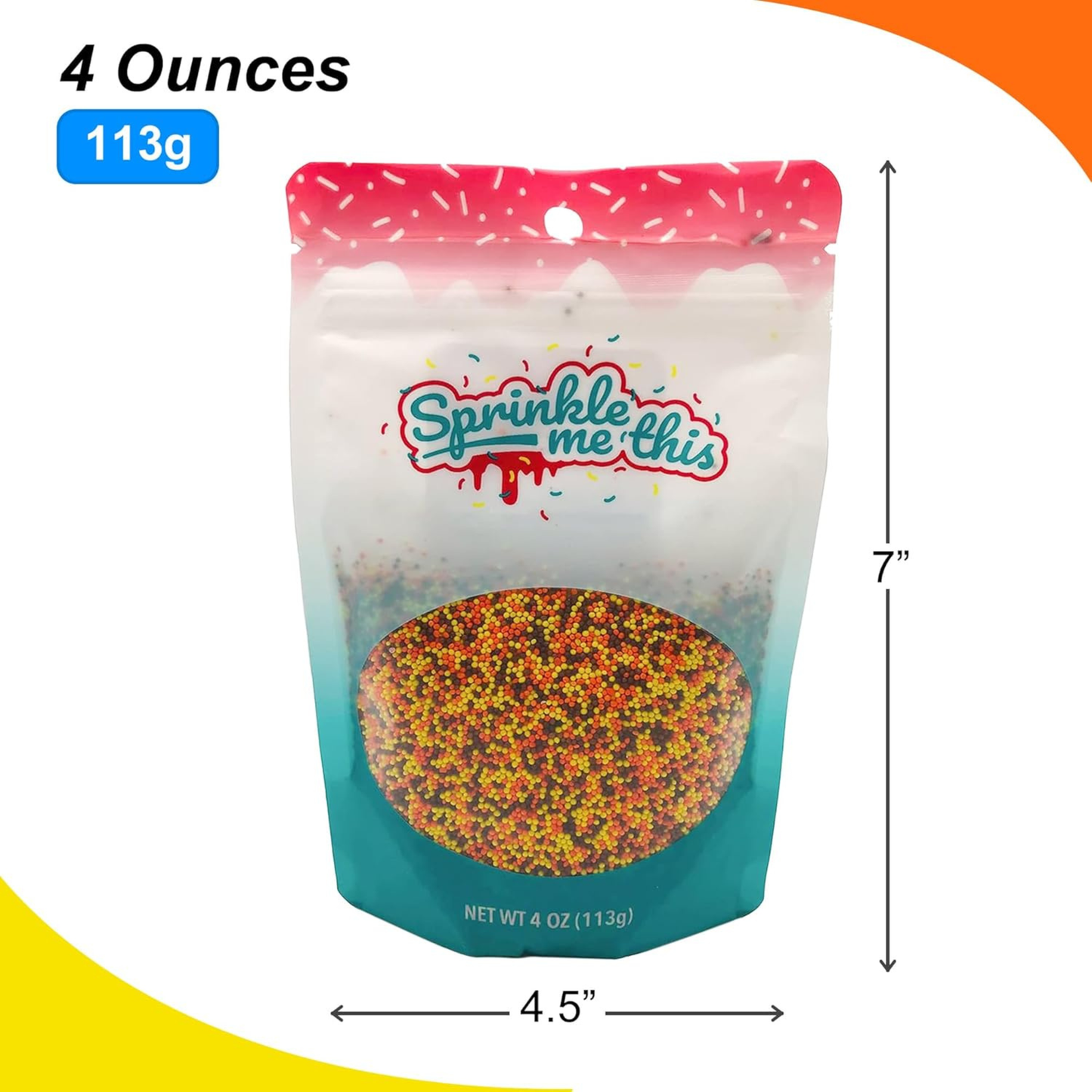 Sprinkle Me This – A Touch of Autumn: The Perfect Harvest Edible Sprinkles – 4, 8 & 12 oz – Dessert Topping for Cookies, Cupcakes & Cakes