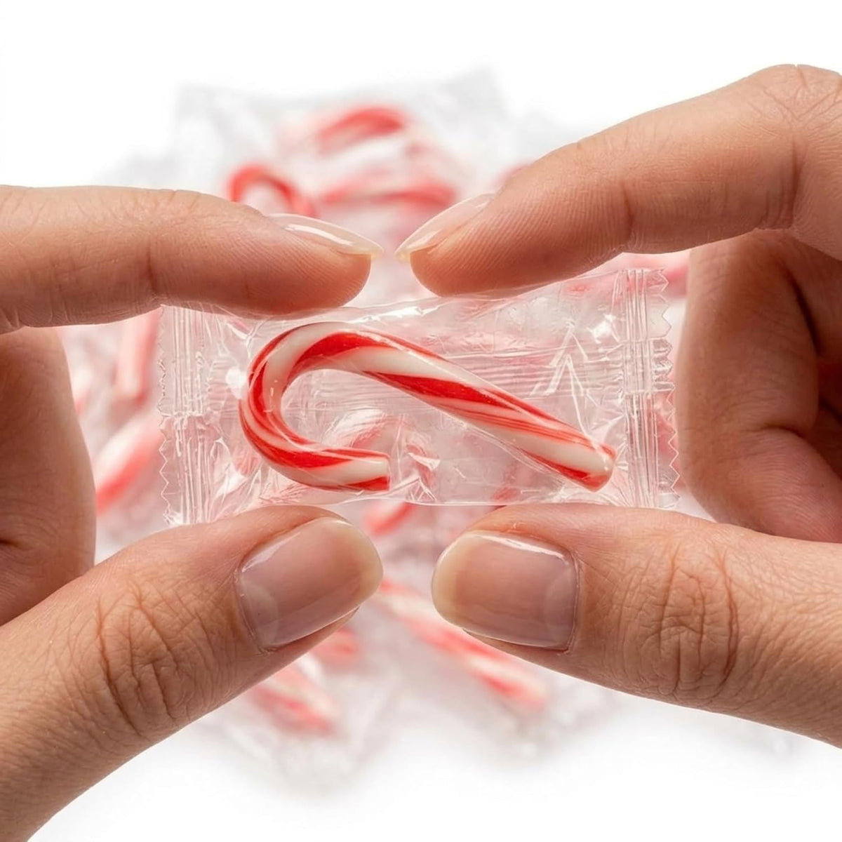 Treat Yourself! | Mini Wrapped Candy Canes | Multiple Pack Sizes | Individually Wrapped Peppermint Candy Canes for Parties, Candy Bowls, & Desserts