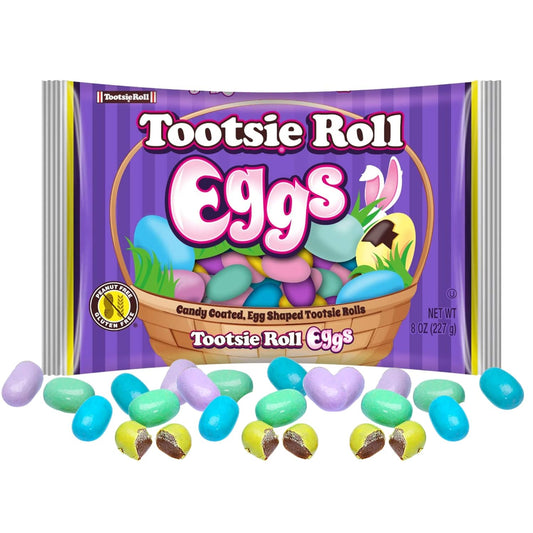 Candy Coated Tootsie Roll Eggs 8 oz – Unwrapped Easter Treats