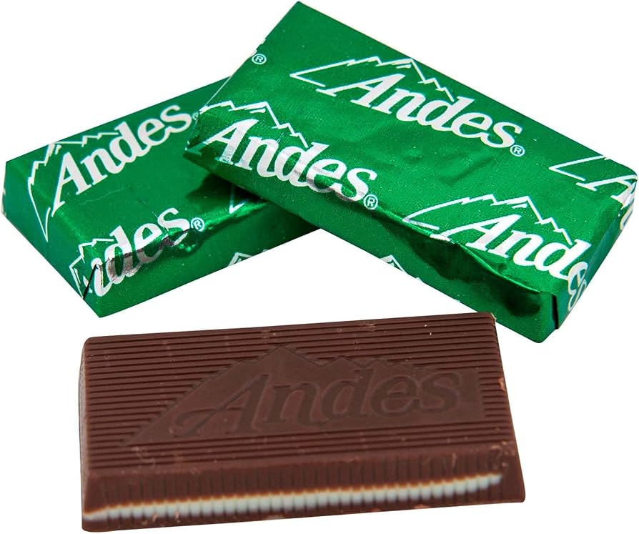Andes Crème de Menthe Mints - Individually Wrapped Chocolate Mint Candies – Bulk 1 lb to 5 lb Bags – Refreshing After-Dinner Treats