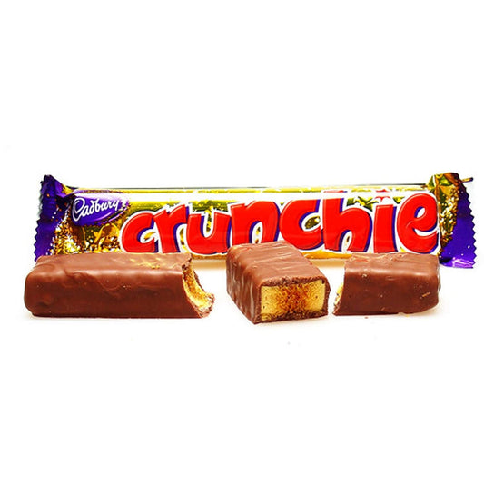 Cadbury Crunchie 40 g Chocolate Bars – Caramel, Biscuit & Crispy Crunch – Available in 1, 3, 12, and 48 Pack