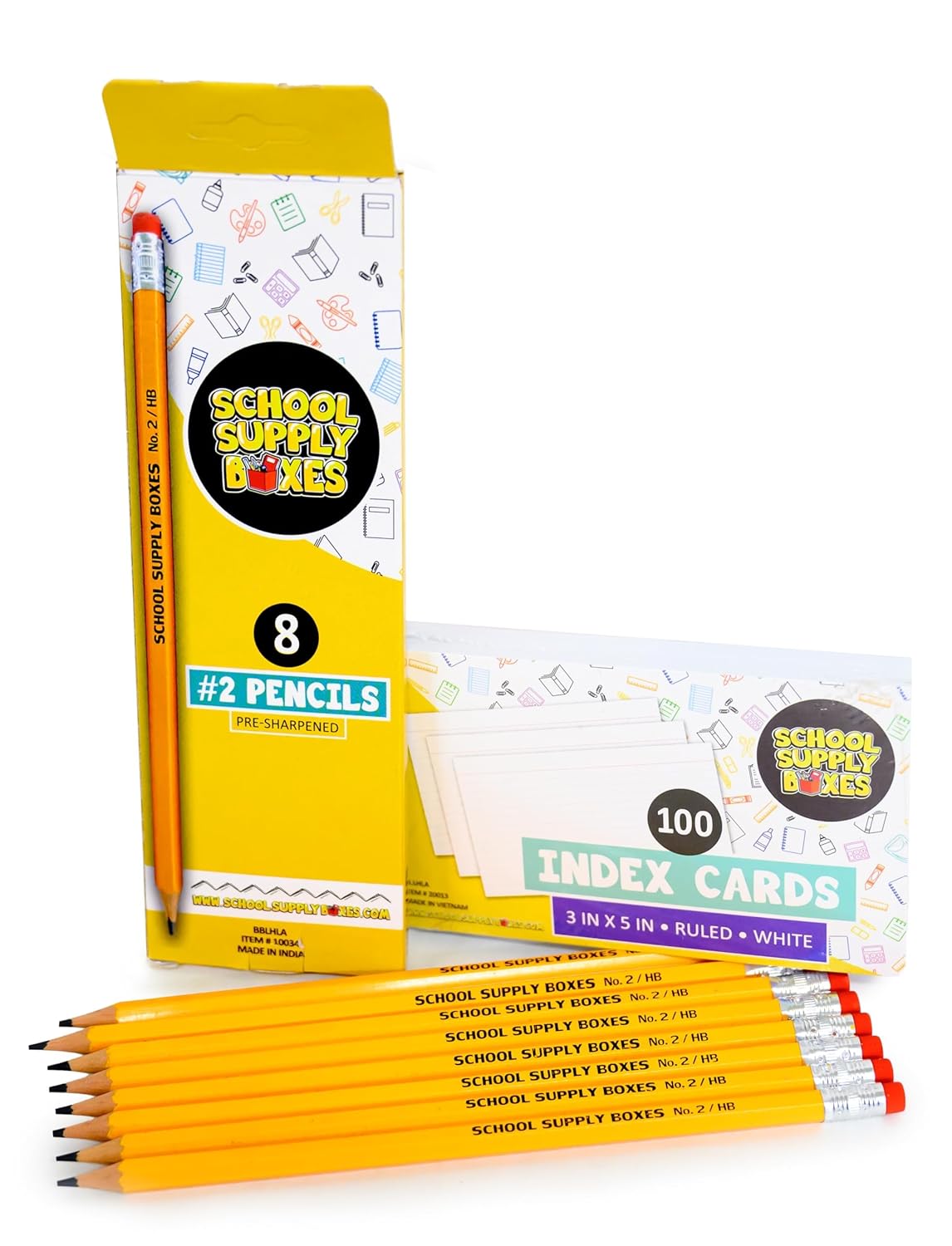 School Supply Boxes | Elementary School Bundle | Back To School Essentials Kit for Students & Teachers | Box (1), Case (4), Pallet (180)