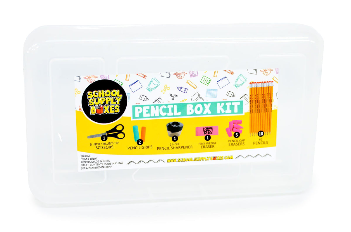 School Supply Boxes | Grades K–5 Back to School Kit (94 Piece) | House Brand Edition | Available in a Box (1 Unit), a Case (4 Units), and a Pallet (180 Units)