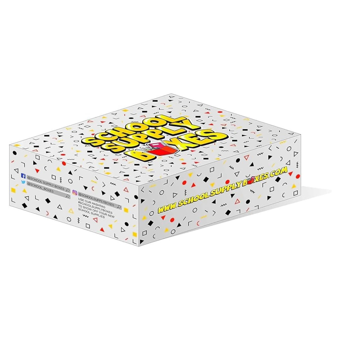 School Supply Boxes | K-8 Bundle - Available in 1 Box, 1 Case (4 Units), or 1 Pallet (180 Units) | Back to School Essentials Kit for Students & Teachers | Includes Spiral Notebook, Crayons, Pens, Pencils, Glue & More