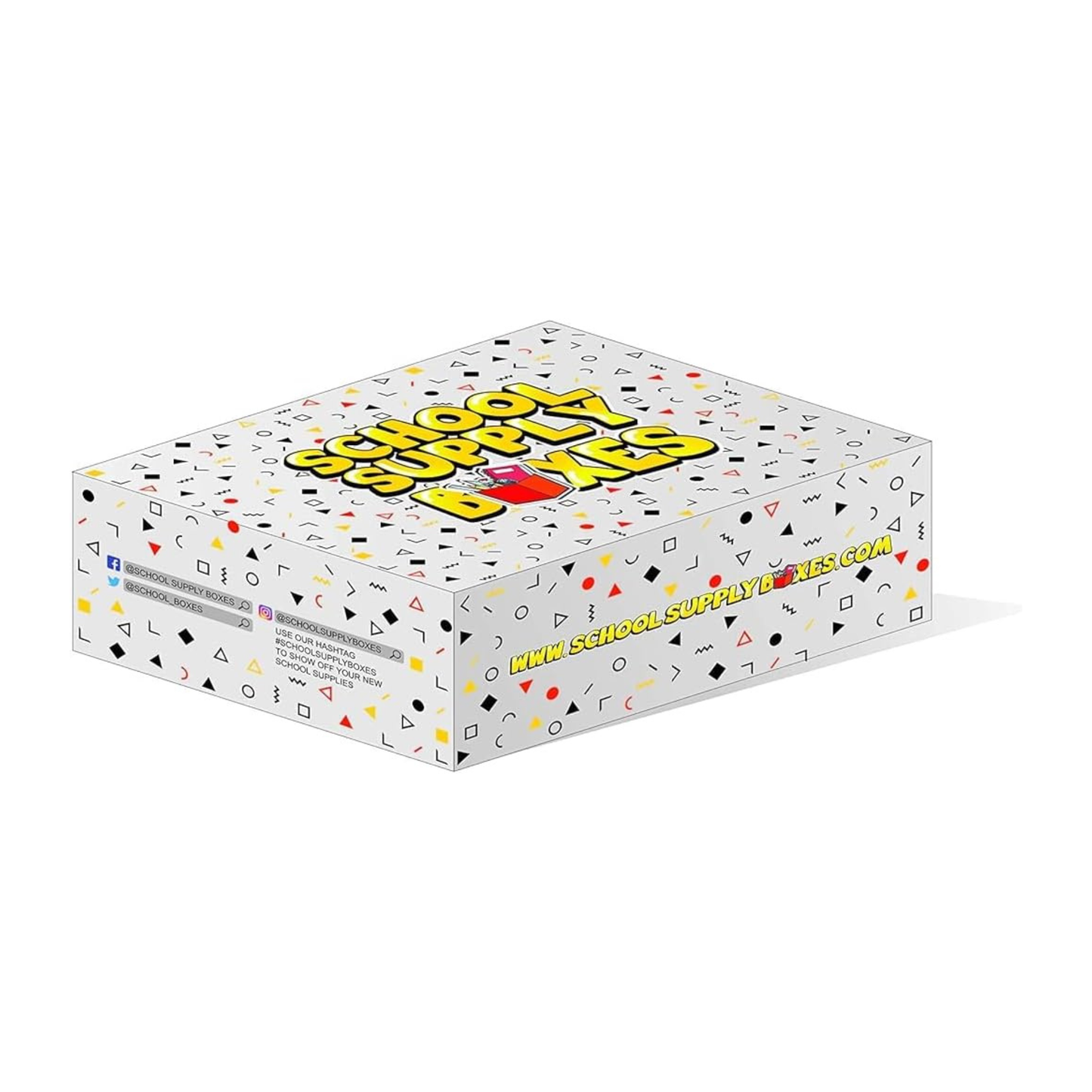 School Supply Boxes | Budget Saver Bundle - Available in 1 Box, 1 Case (4 Units), or 1 Pallet (180 Units) | Back to School Essentials Kit for Students & Teachers | Includes Spiral Notebook, Crayons, Pens, Pencils, Glue & More