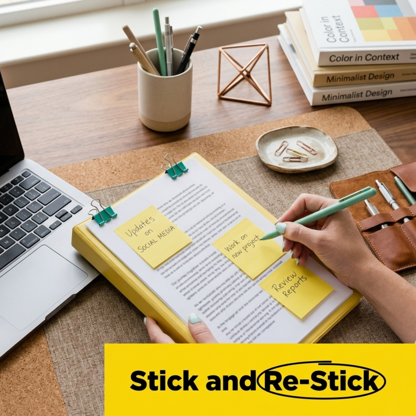 School Supply Boxes | 100 ct. Yellow Sticky Notes | Available in 10 Pack, 20 Pack, 50 Pack, 100 Pack, & 432 Pack | Self-Adhesive Notes for Home, Office, or Classroom