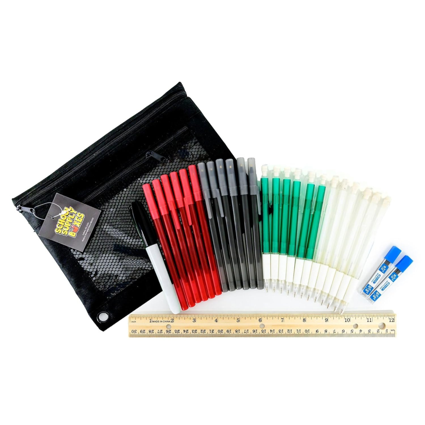 School Supply Boxes | High School Bundle (56 Piece) | House Brand Edition | Available in a Box (1 Unit), a Case (2 Units), and a Pallet (112 Units)