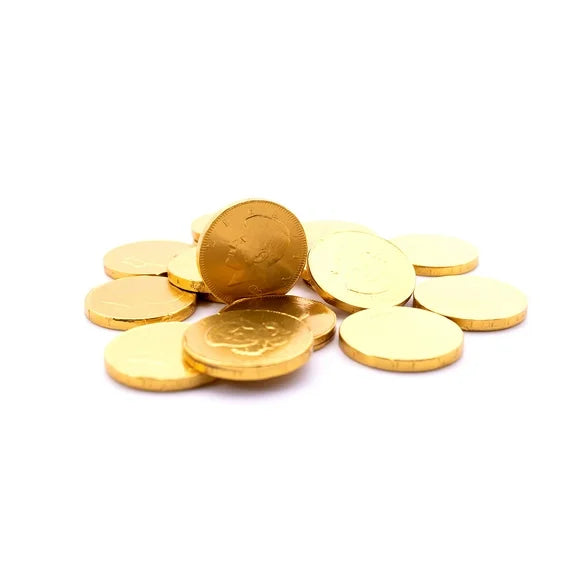Chocolate Large Half Dollar Coins - Packaged in Sealed & Resealable Candy Bag - Classic Novelty Presidential Candy - Patriotic Chocolates