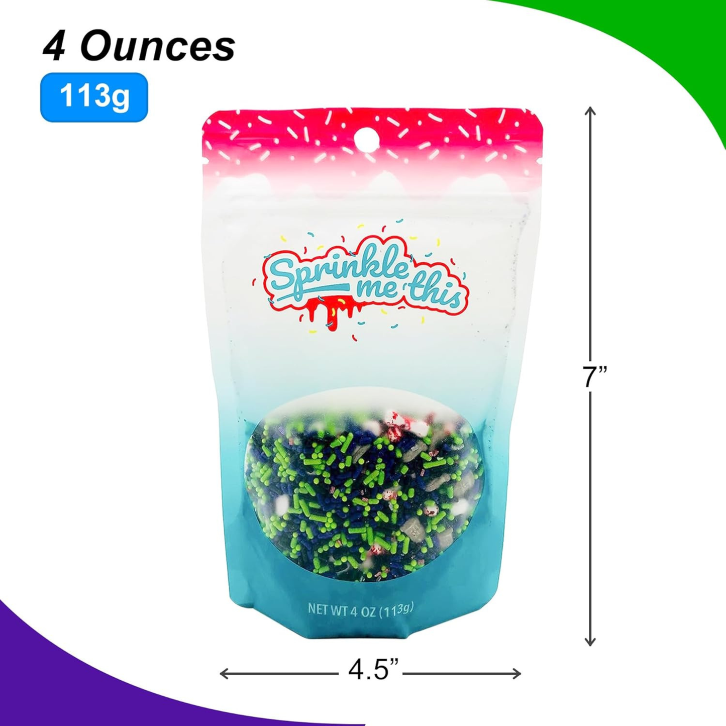 Sprinkle Me This – Zombie Grave Edible Sprinkles – 4, 8 & 12 oz – Halloween Dessert Topping for Cookies, Cupcakes & Cakes