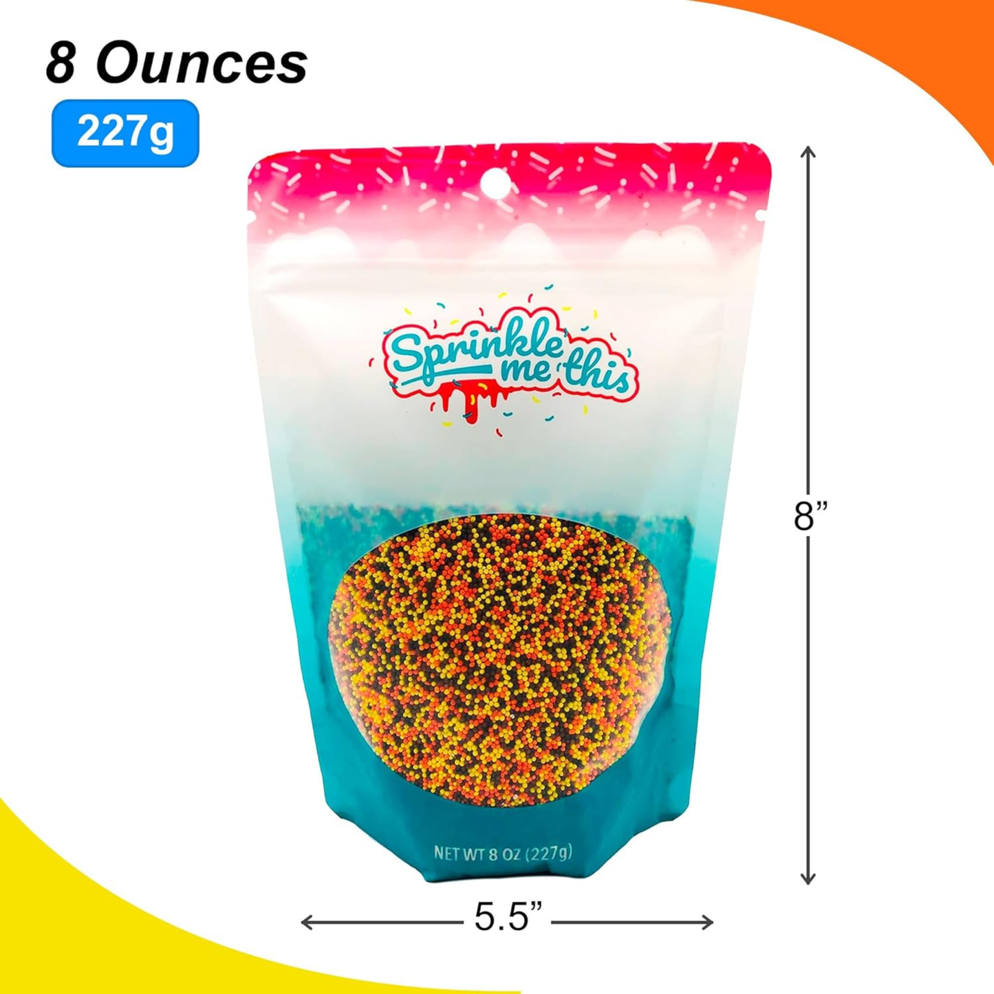 Sprinkle Me This – A Touch of Autumn: The Perfect Harvest Edible Sprinkles – 4, 8 & 12 oz – Dessert Topping for Cookies, Cupcakes & Cakes