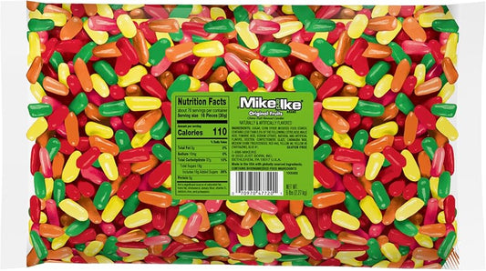 Mike and Ike Original Fruits Candy - 5 lb Bulk Bag – Chewy Fruity Candy Mix for Parties, Vending, and Snacking