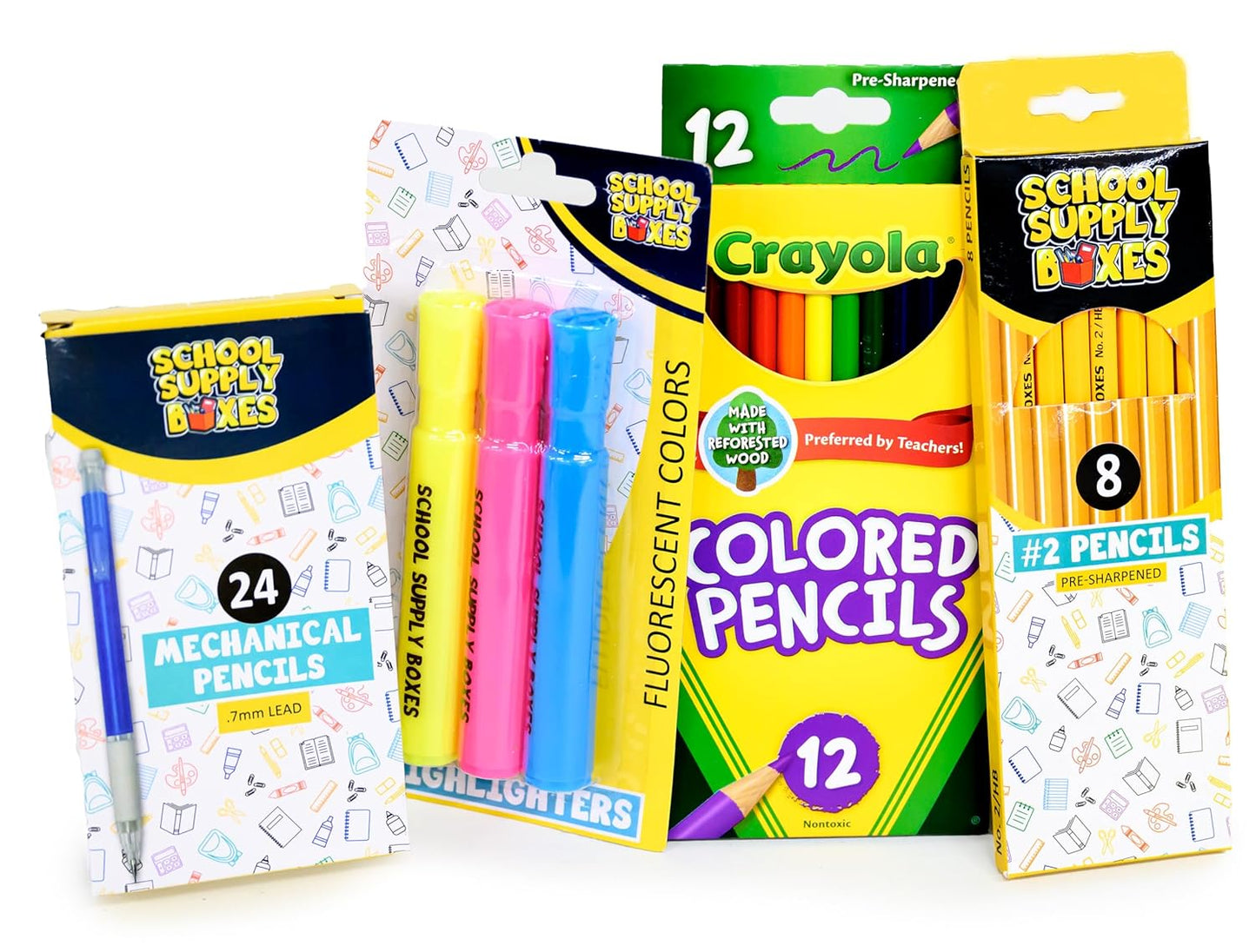 School Supply Boxes | Ultimate High School & College Bundle | All-in-One School Supply Kit | Box (1), Case (2), Pallet (96)