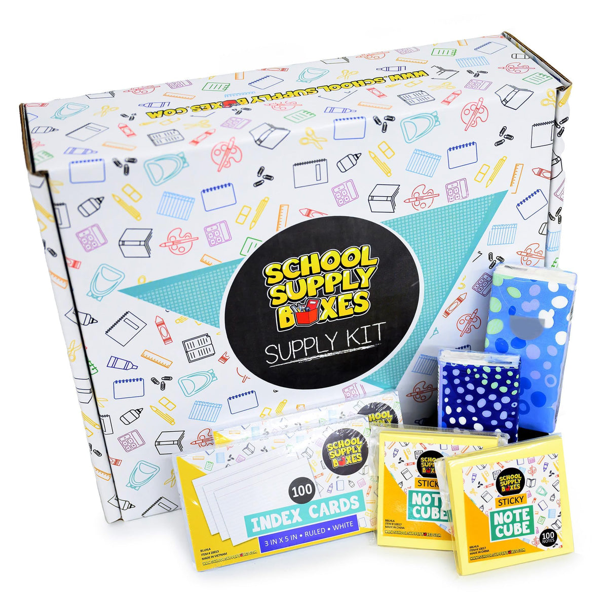 School Supply Boxes | Math Bundle (40 Piece) | House Brand Edition | Available in a Box (1 Unit), a Case (4 Units), and a Pallet (180 Units)