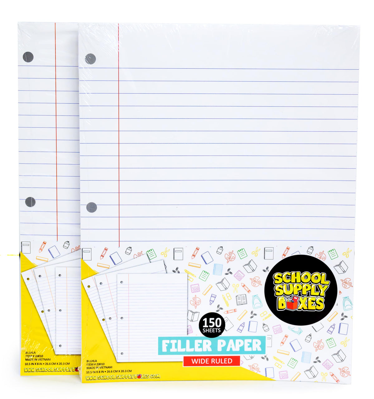 School Supply Boxes | Elementary Writing Bundle (72 Piece) | House Brand Edition | Available in a Box (1 Unit), a Case (2 Units), and a Pallet (112 Units)