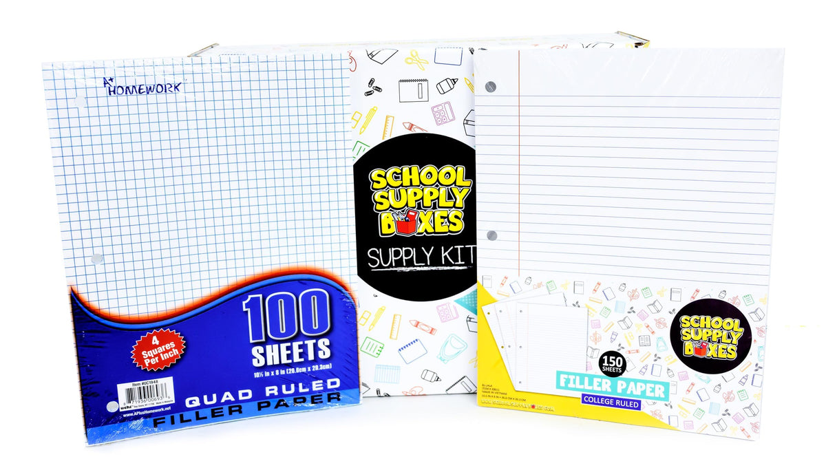School Supply Boxes | Math Bundle (40 Piece) | House Brand Edition | Available in a Box (1 Unit), a Case (4 Units), and a Pallet (180 Units)