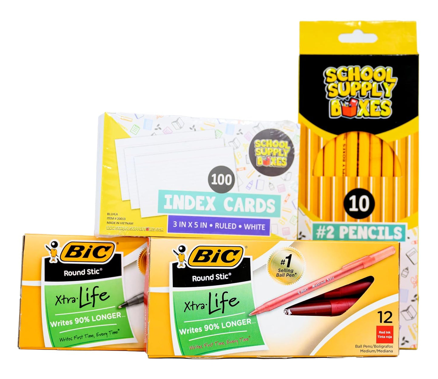 School Supply Boxes | High School Writing Bundle | All-in-One Writing Kit | Box (1), Case (2), Pallet (112)
